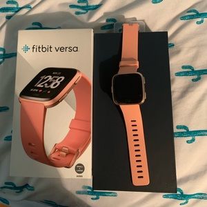 Rose gold Fitbit Versa